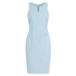 Sara Campbell Blue Stripe Sheath Mini Dress Size 8